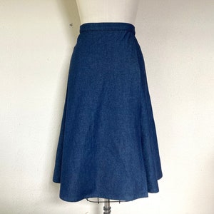 Alexis Wrap Skirt dark blue denim 画像 6