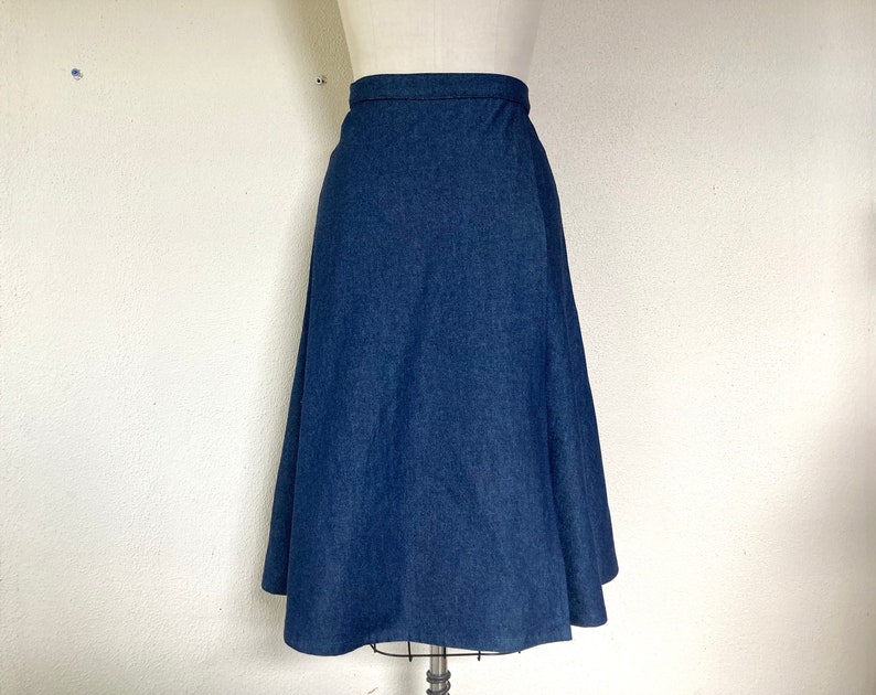 Alexis Wrap Skirt dark blue denim 画像 6