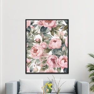 Stunning Peonies Digital Art Peonies Flower Digital Art Beautiful Floral Home Décor Download & Print