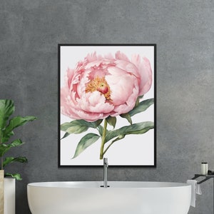 Peonies Flower Digital Art | Beautiful Floral Home Décor Download & Print