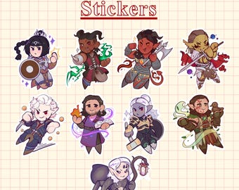 Pegatinas de 2,5" de Baldur's Gate 3