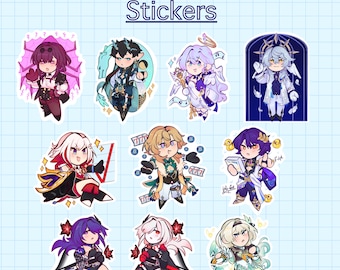 Honkai: Pegatinas Star Rail de 2,5"