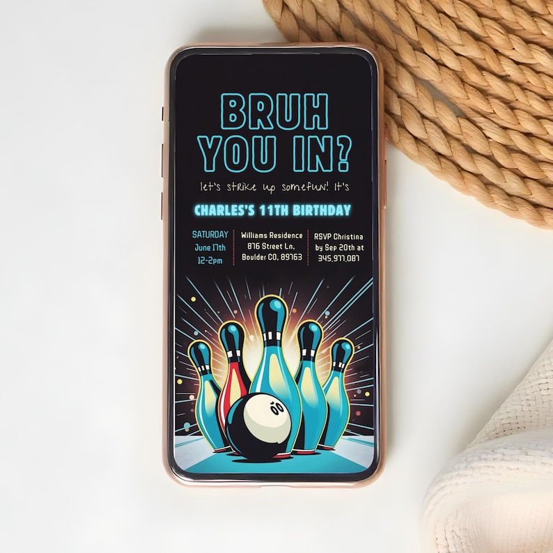 bowling invitations