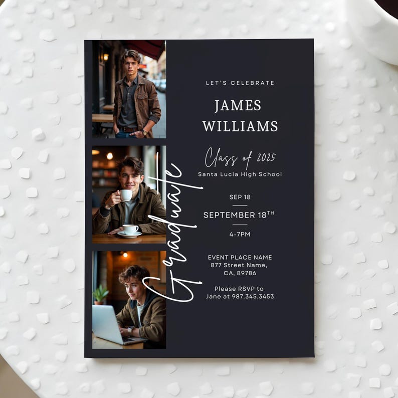 graduation invitations for boys