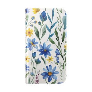 Wildblumen Handyhülle, Sommer Wiese Garten Flip Hülle, Einzigartiges Funktionales Brieftaschen Geschenk, Kompatibel - Verschiedene Modelle - iPhone Samsung