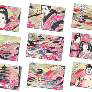 Japanische Kunst Postkarten, Reise Souvenir Karten, Kunst Sammlerstücke, Vintage Postkarte Kunst Set, Moderne Kunstdrucke von Pagode, Teich, Dorf & mehr