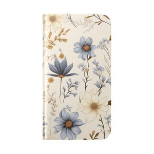 Wildblumen Handyhülle, Sommer Wiese Garten Flip Hülle, Einzigartiges Funktionales Brieftaschen Geschenk, Kompatibel - Verschiedene Modelle - iPhone Samsung