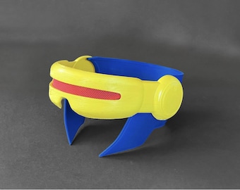 X-Men Cyclops Visor and Back Helmet 3D Printed
