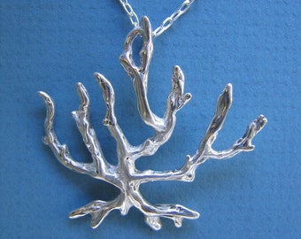 Tree of Life Menorah Pendant (Sterling Silver)
