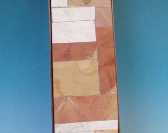 Jerusalem Stone Mezuzah Case in Copper and Stone