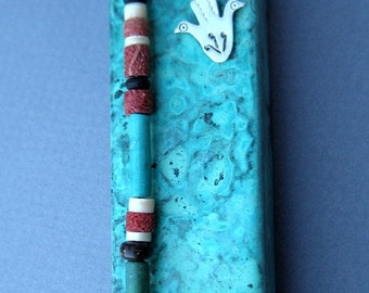 Copper Mezuzah Santa Fe Style Handcrafted by Ruth Shapiro