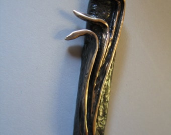Shin Mezuzah, Oil  rubbed bronze