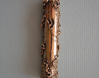 Grapes of the Vine Mezuzah (Bronze)