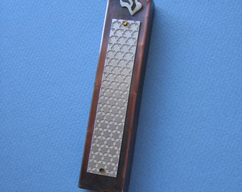 Starry Skies Mezuzah (Silver/Copper)