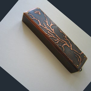 Tree of Life Mezuzah, Etched in Copper