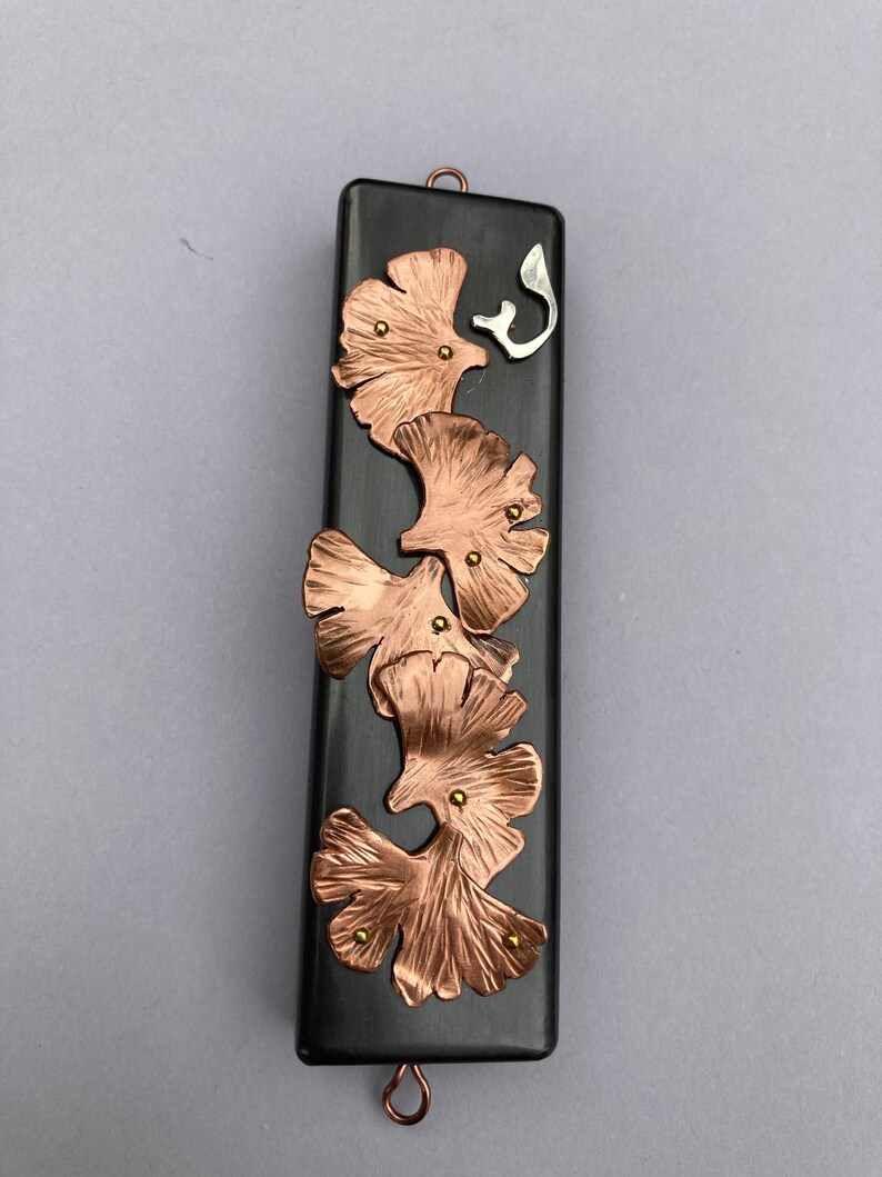 Ginkgo Mezuzah Case image 4