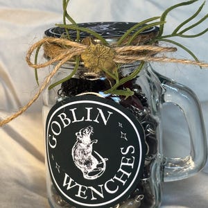 Gothic Handmade Jewelry Mystery Jar with Freebies