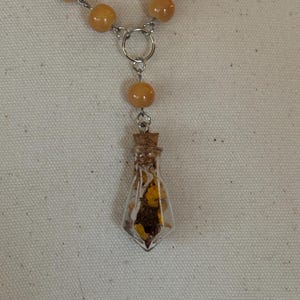 Rodent Bone Potion Bottle Necklace