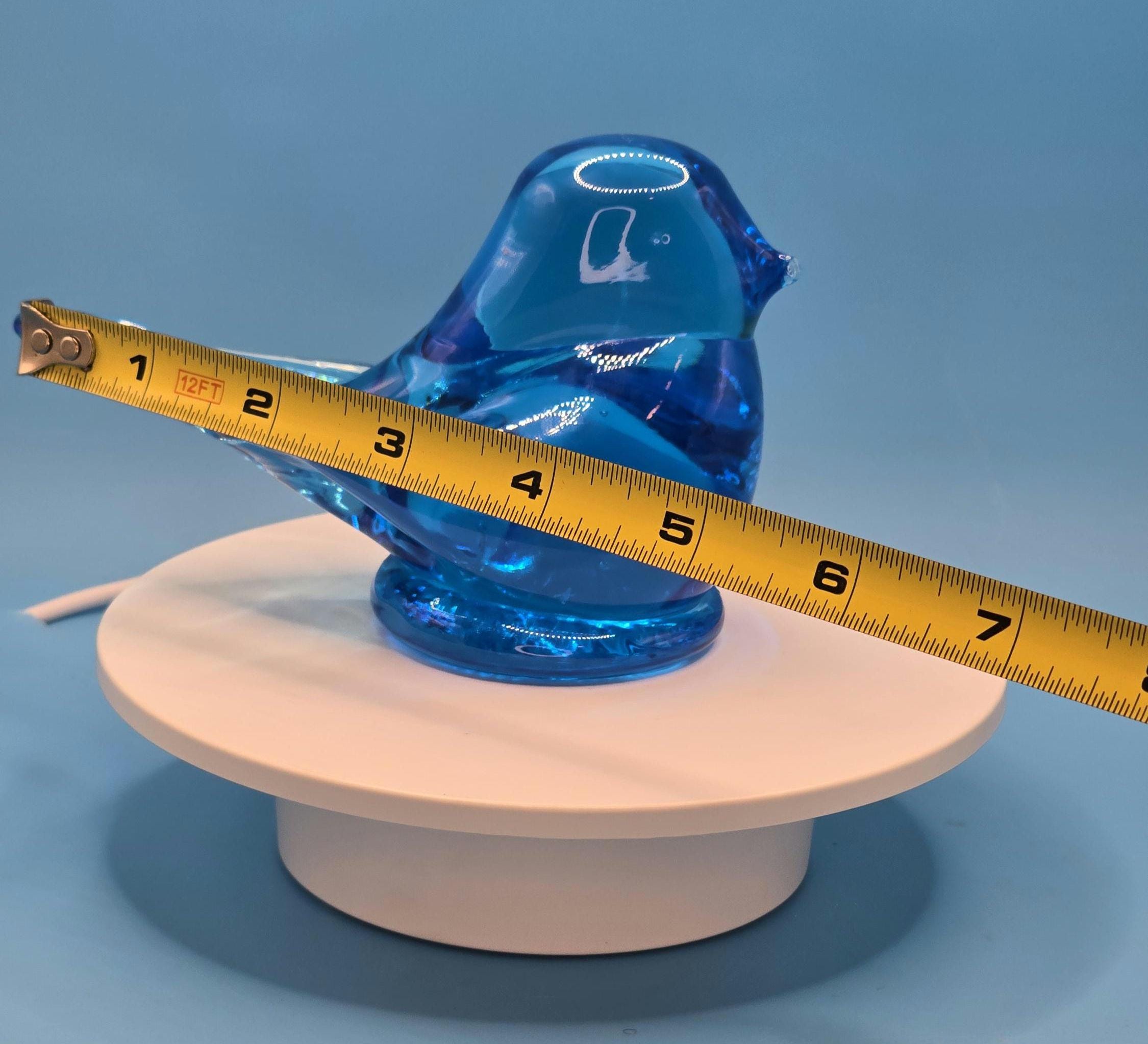Mid-century Leo Ward Bluebird of Happiness: Handblown Cobalt Blue