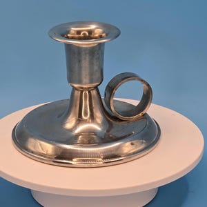 Vintage Pewter Candlestick Holder – Elegant Table Decor, Classic Candle Holder for Home or Gift