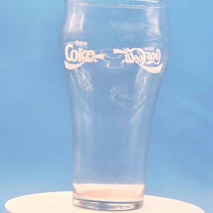 Vintage Coca-Cola Bell Shaped Glass - Classic Coke Glassware, Retro Collectible, Iconic Coke Glass, Perfect for Display or Use