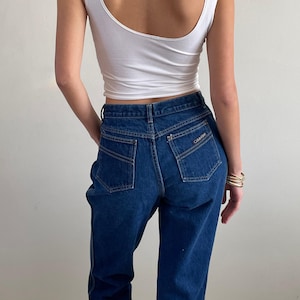 Vintage 90s Calvin Klein Jeans: Dark Wash, High Rise, Boot Leg - USA Made