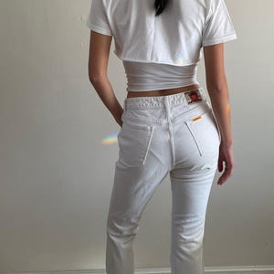 Vintage vita Edwin-jeans från 90-talet, tillverkade i Japan, storlek 28x30 bild 2