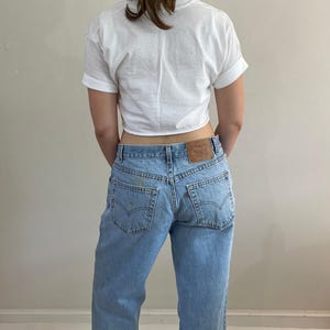 Vintage 80s Levi&#39;s 560 Jeans: High Waisted Light Wash, Size 32x30