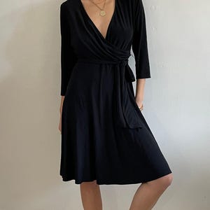 vintage y2k Ralph Lauren surplice neckline wrap dress