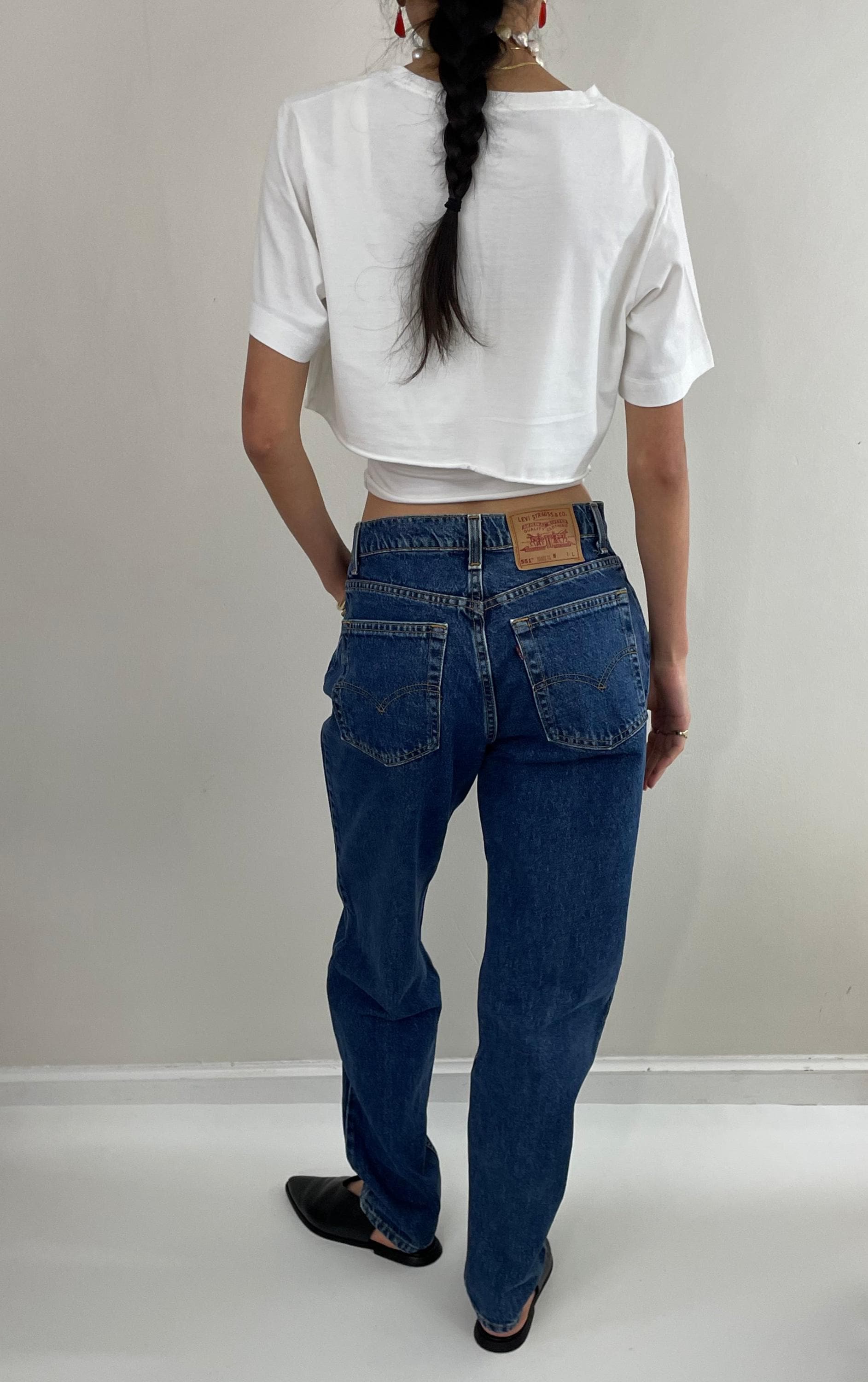 Vintage 80s Levi's 551 Jeans: High Waisted Relaxed Fit, Made in