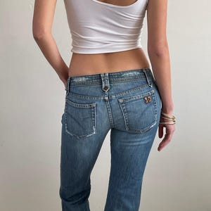 Y2K Low Rise Bootcut Jeans: Joe&#39;s Faded Denim, Made in USA