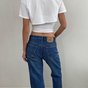 Vaqueros Levi's 501 vintage de los años 80 con lavado medio y botones, fabricados en EE. UU., 31 x 27
