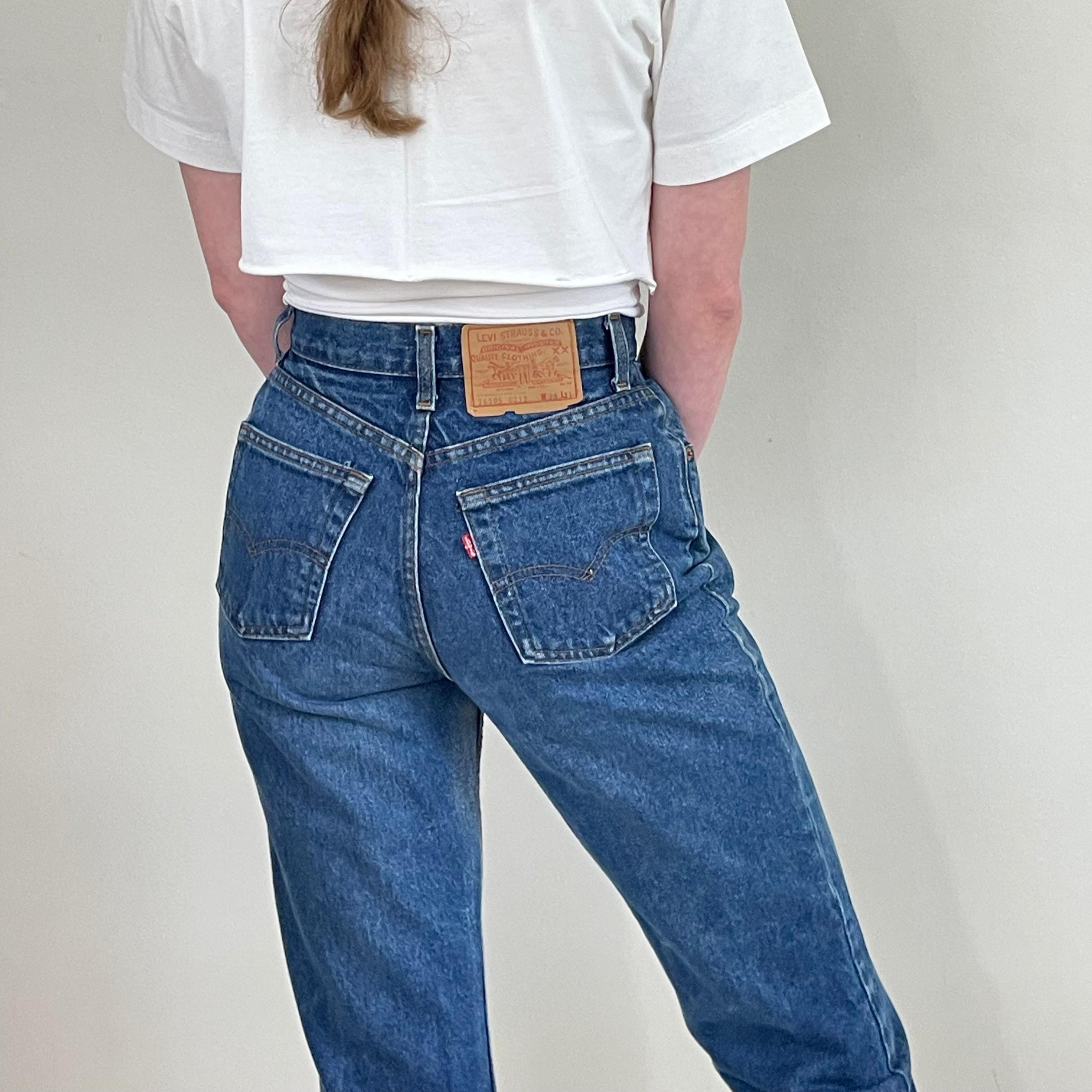 Vintage 80s Levi's 505 Jeans: High Waisted Medium Wash, 25x30