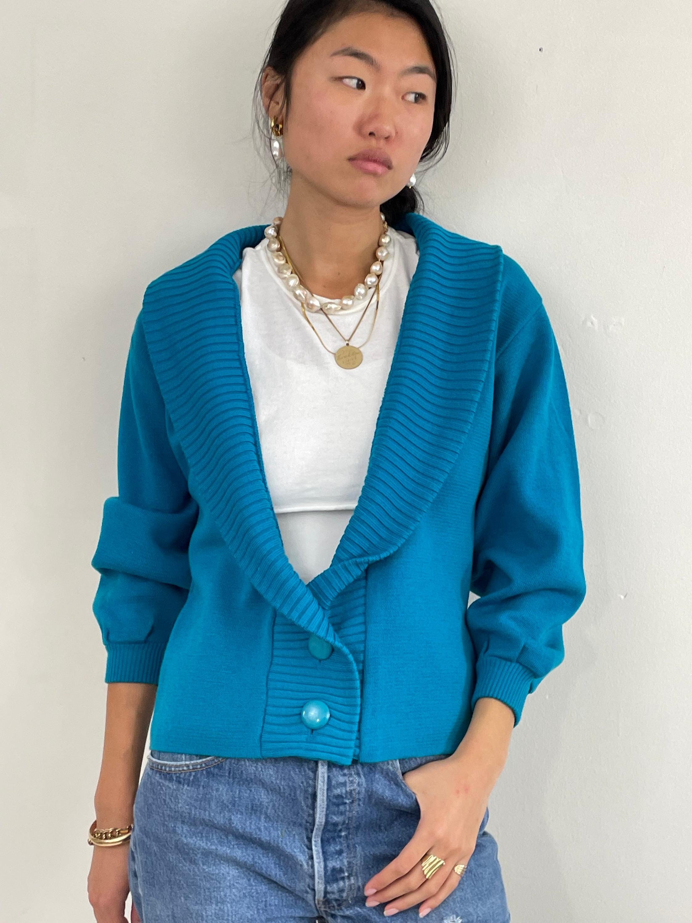 Jaeger Wool Cardigan - Etsy