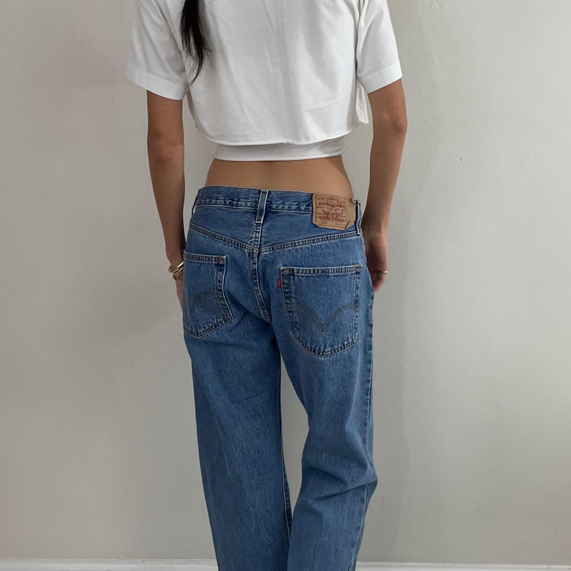 usa限定　90sヴィンテージ Levi's レッドタブ　リーバイスレッド Men's Vintage 90s Levi's Red Tab Light Wash Denim Long