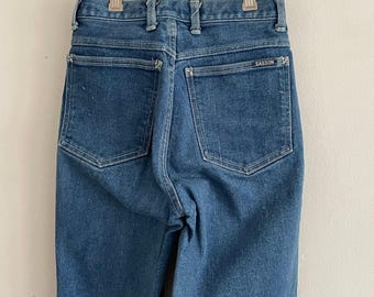 Vintage 90er Jahre Sasson High Waisted Ankle Zip Tapered Jeans 23x27
