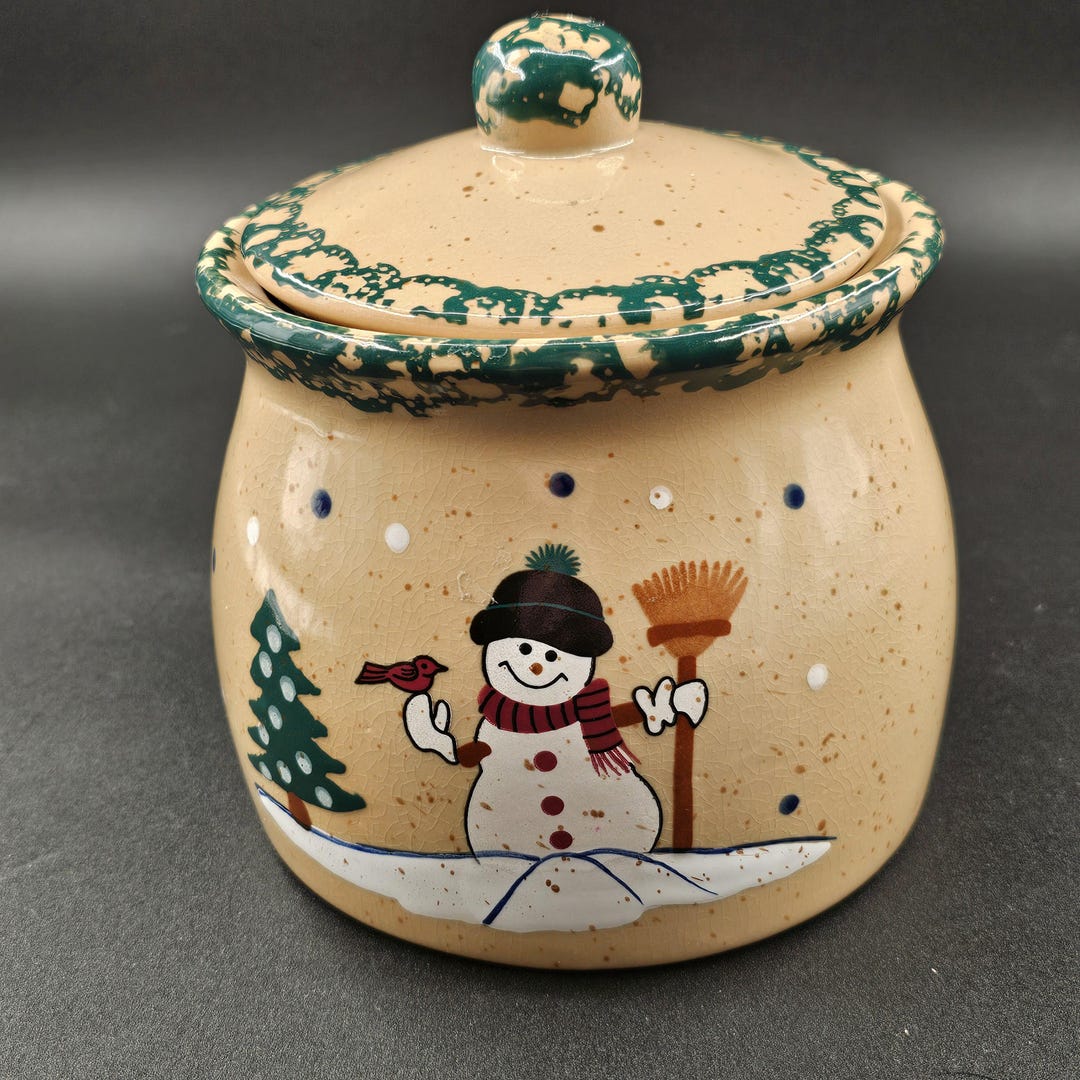 Vintage Snowman Cookie Jar