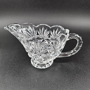 Gravy Boat or Creamer Shannon Crystal Ireland Godinger Clear Cut Glass