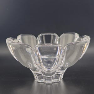 Orrefors Crystal Flower Bowl Orrefors Tulip Bowl Orrefors Centerpiece Bowl Orrefors Sweden Crystal Bowl Vintage Orrefors Bowl