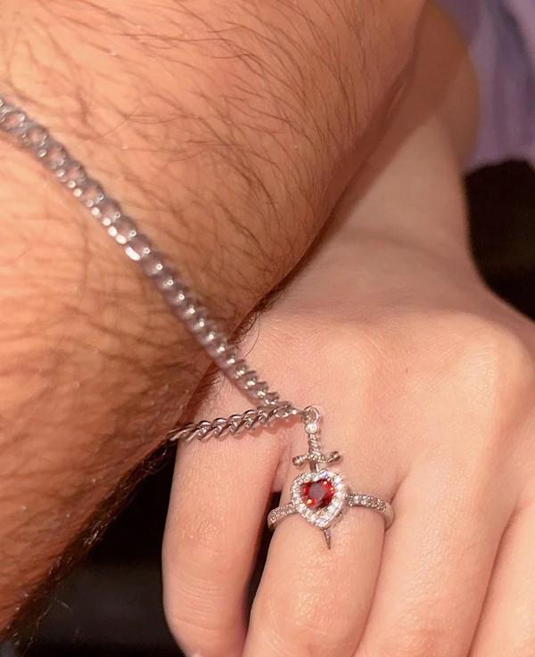 Herz Ring und Schwert Armband Matching Set passender Paar Schmuck Etsy