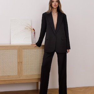 Costume 2 pièces pour femme | Costume d'affaires classique | Costume décontracté | Ensemble bureautique| Ensemble complet pour femme| Tailleur pantalon| Tailleur femme | Veste de costume