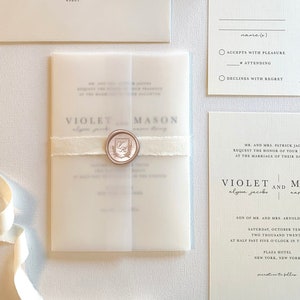 Pink and Ivory Wedding Invitation Suite