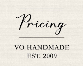 PRICING, VO Handmade Invitations