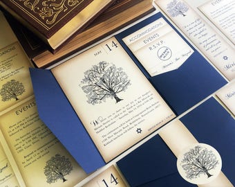 Invitaciones Bat Mitzvah, Amante de los libros, Invitación azul, Invitaciones de lector, Conjunto de invitación nerd, Bar Mitzvah, Azul marino, Gris, Invitaciones hebreas