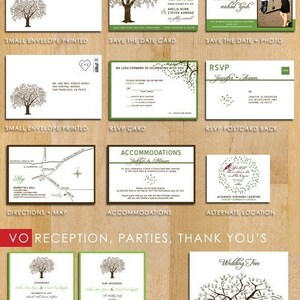 SAMPLE Oak Tree Rustic Wedding Invitation, Printed Set or Wedding ...