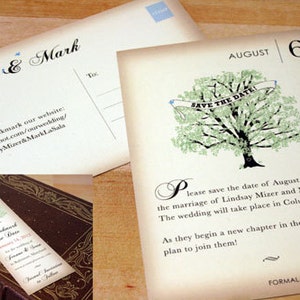 Vintage Buch Save the Date Karten, Hochzeit Save the Date Postkarten, Literarische Einladungen, Buchliebhaber Karte Set, Nerd Hochzeit, BuchSeite Einladungen