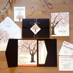 Grandfather Oak Tree Wedding Invitations, Sample, Customized image 4