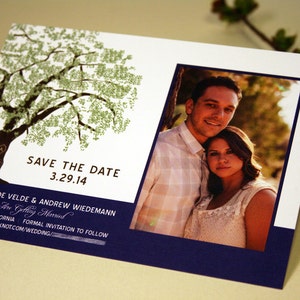 Grandfather Oak Tree Wedding Invitations, Sample, Customized image 2