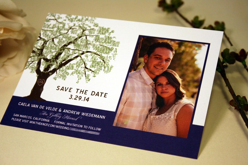 Grandfather Oak Tree Wedding Invitations, Sample, Customized image 2