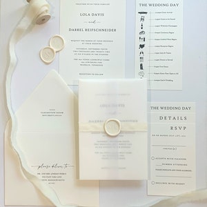 Ivory Wedding Invitation Suite